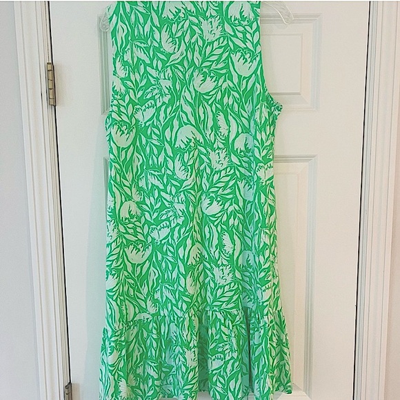 Lilly Pulitzer Riegan Fauna Green ~Tulip to Tango Dress Med. NWT - Picture 9 of 11